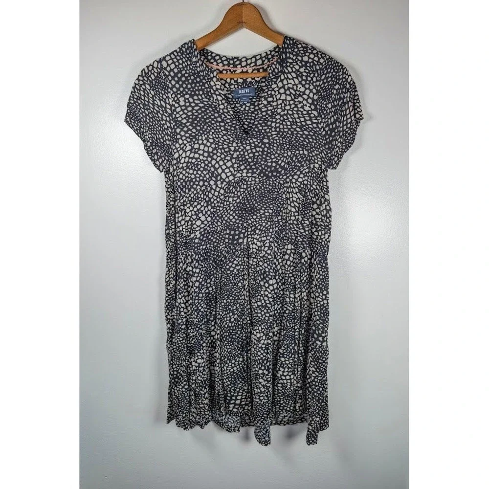 Maeve by Anthropologie Tiered Mini Dress Medium‎ Boho Flowy Babydoll Whimsigoth